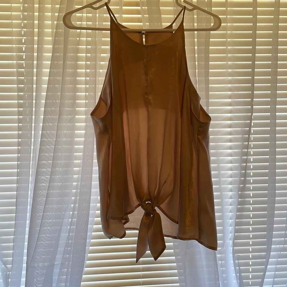 Threads & States sheer tank top. Size large.